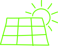 Solar panel icon